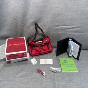 New American Girl Molly School Bag Set Bag, Notebook, Flash Cards, Pencil